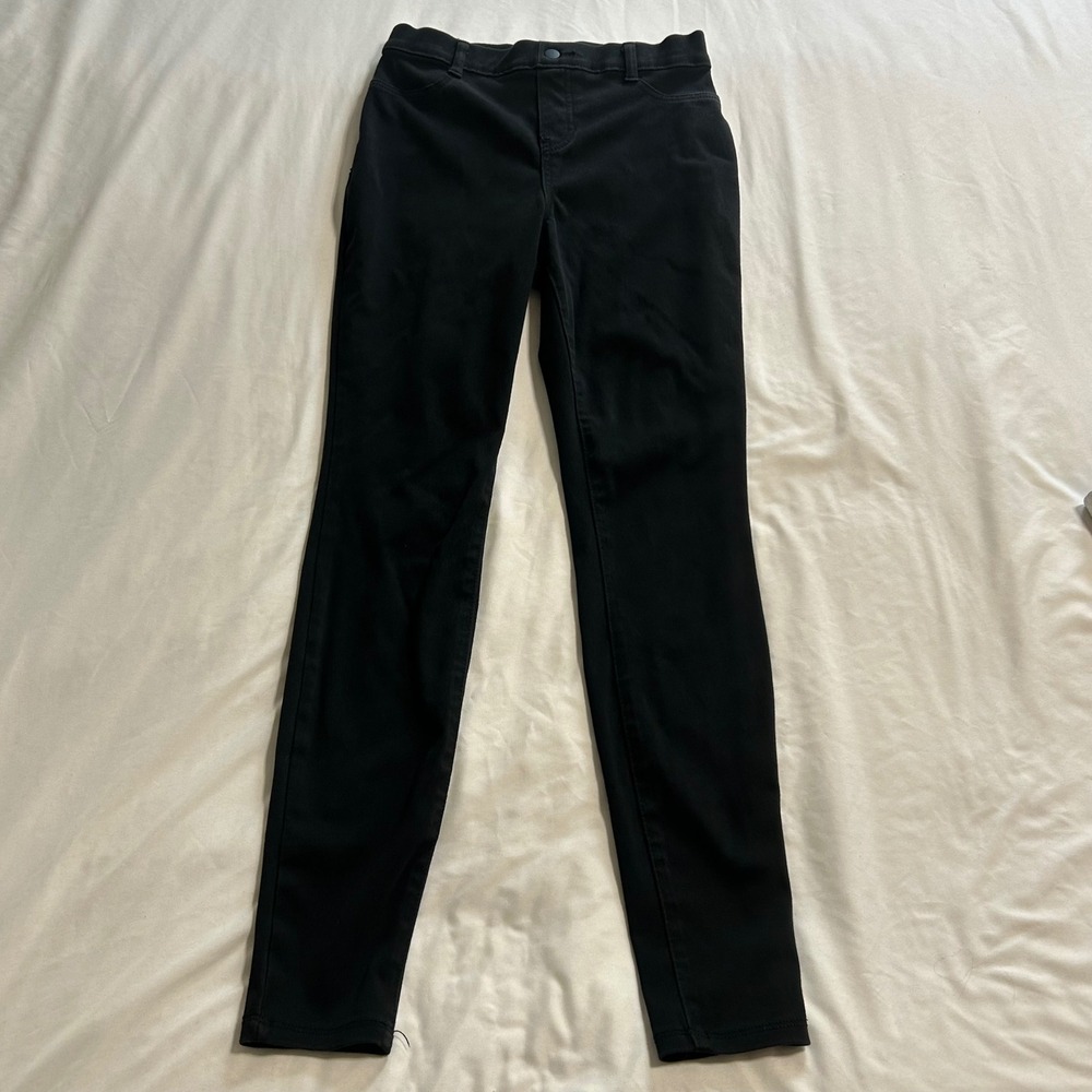 Time and Tru Womens XS 0-2 Black High Rise Jeggings Stretch Pull On TT3010003001